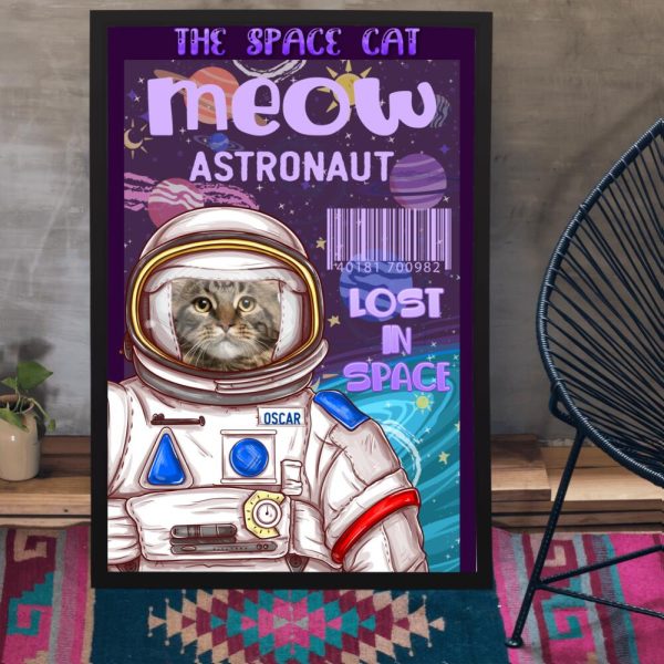 Vhh 11 Cat Lovers The Scape Cat Lost In Space Personalized Canvas - Image 2
