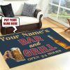 Personalized Bar And Grill Area Rug Carpet
