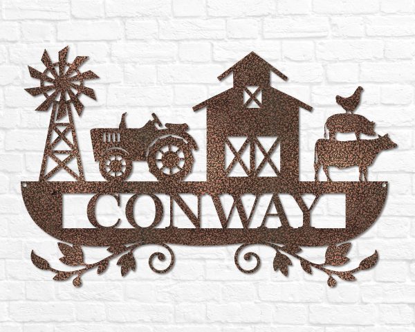 Personalized Farm Metal Sign Farm Sign Personalized Farmhouse Sign Cus - Image 3