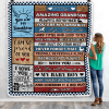 Personalized To My Amazing Grandson Blanket From Grandma Grandpa Wood - Image 5