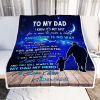 Personalized To My Dad Blanket From Son Grateful I Love You Dad Birthd - Image 3