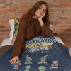 Custom Grandma Little Elves Blanket Gift For Birthday Christmas Newyea - Image 3