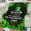 Irish You A Happy St. Patrick Day Blanket For Family Friends, Clovers - Image 3
