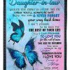 Butterfly You Are My Sunshine Fleece Blanket Giving Daughter In Law Fl
