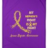 My Nephew's Fight Is My Fight Yellow Ribbon Gifts Fleece Blanket - Image 3