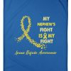 My Nephew's Fight Is My Fight Yellow Ribbon Gifts Fleece Blanket - Image 4