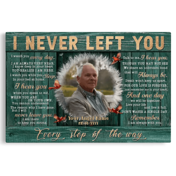 Personalized Canvas Prints, Custom Photo, Gifts For Memorial, Sympathy Gifts, Dandelion I Never Left You Dem Canvas - Image 7