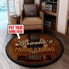 Personalized Music Studio Living Room Round Mat Circle Rug - Image 2