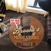 Personalized Music Studio Living Room Round Mat Circle Rug