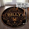Personalized Tattoo Studio Round Mat Round Floor Mat Room Rugs Carpet Outdoor Rug Washable Rugs