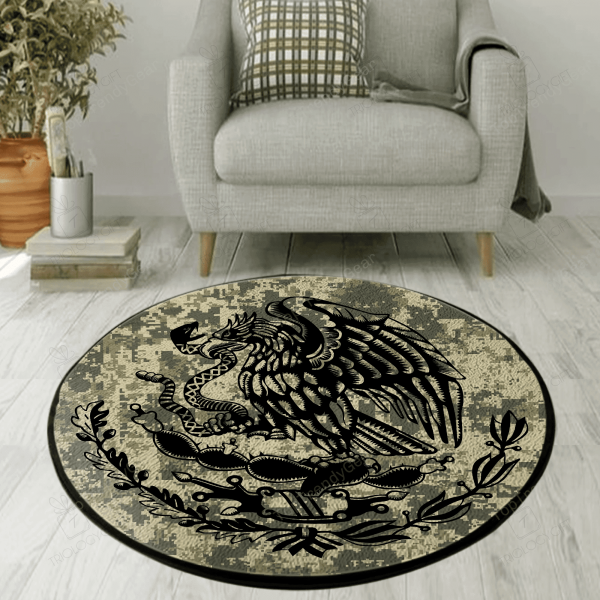Mexico V2 Round Rug Carpet Washable Rugs - Image 2